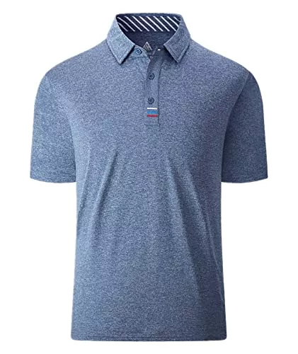 JACKETOWN Poloshirts JACKETOWN Poloshirt Herren Kurzarm Einfarbig Golf Polo Shirts Knopfleiste Stickerei Streifen T-Shirt Herren Atmungsaktive Polohemd Sportlich Activewear Polo Tennis Schnelltrocknend Sommer M-3XL