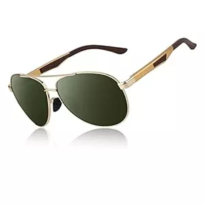 CGID Sonnenbrillen & Zubehör CGID Sonnenbrille Herren Pilotenbrille Polarisiert Piloten Verspiegelt Damen Metallrahmen UV400 Schutz