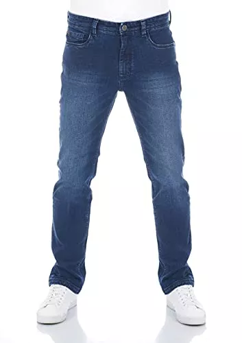 riverso Jeans riverso Herren Jeans Hose RIVChris Straight Fit Jeanshose Baumwolle Denim Stretch Schwarz Blau Grau w29 w30 w31 w32 w33 w34 w36 w38 w40