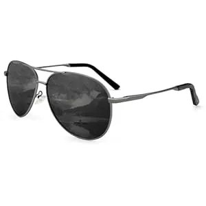 HENGOSEN Sonnenbrillen & Zubehör HENGOSEN Pilotenbrille Sonnenbrille Herren Damen Piloten-Polarisiert Sonnenbrille Metallrahmen Unisex Fahren Sonnenbrille mit UV400 Schutz