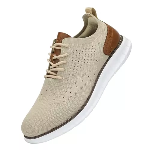 SVNKE Schnürhalbschuhe SVNKE Herren Anzugschuhe Atmungsaktiv Gestrickter Stoff Schnürschuhe Formale Moderne Klassische Freizeit Schuhe Oxfords Hochzeit Schuhe
