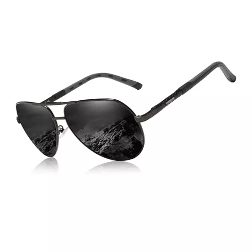 KINGSEVEN Sonnenbrillen & Zubehör KINGSEVEN Männer Vintage Aluminium polarisierte Sonnenbrille klassische Marke Sonnenbrille Beschichtung Linse treibende Brille für Männer/Frauen