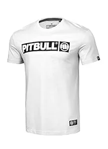 Pitbull T-Shirts Pitbull - T Shirt Herren, Klassischer Regularer Schnitt Herren T Shirt, Baumwolle T-Shirt Herren, Herren Tshirt Hilltop Basic, Ideal Baumwoll Tshirt Herren für den Sommer