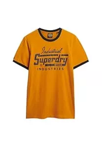Superdry T-Shirts Superdry Herren Ac Ringer Workwear Graphic Tee C1-Bedrucktes T-Shirt (M)