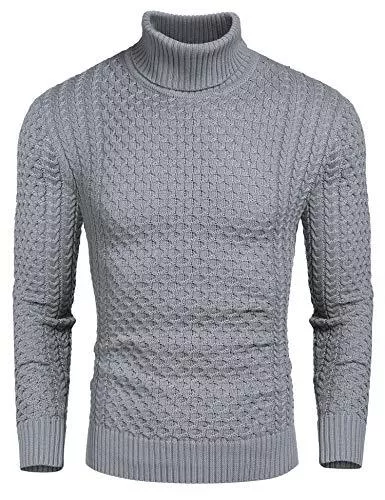 COOFANDY Pullover & Strickmode COOFANDY Pullover für Herren Strickpullover Rollkragenpullover Herren Longsleeve Rollkragen