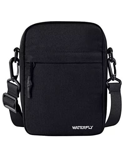 WATERFLY Taschen & Rucksäcke WATERFLY Umhängetasche Schultertasche Messenger Bag: Herrentasche Zum Umhängen Klein Herren Handy Sling Tasche Männer Shoulder Crossbag Brusttasche Damen Crossbody Handytasche