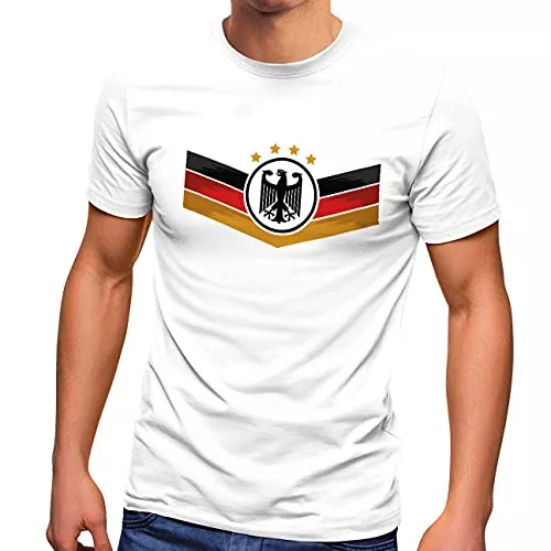 MoonWorks T-Shirts MoonWorks® Herren T-Shirt Deutschland Fußball EM 2024 Deutschlandflagge Nationalfahne Wappen Adler Fanshirt
