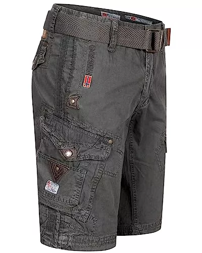 Geographical Norway Shorts Geographical Norway Cargo Shorts kurze Hose knielang Short Bermuda Sommer Urlaub Freizeit FVS Production H-H