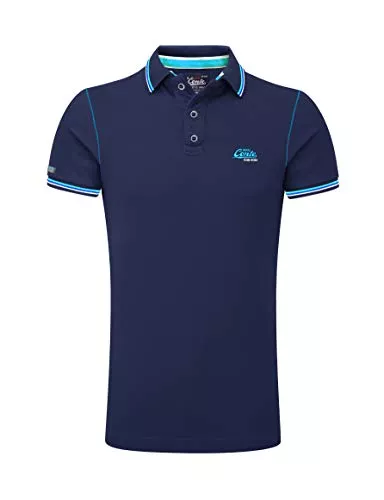 M.Conte Poloshirts M.Conte Herren Poloshirt Kurzarm Polohemd T-Shirt Polo-Shirts für Herren Pique Basic Men's Plain Royal Blau S M L XL XXL XXXL Romano