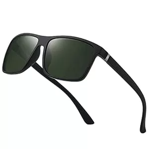 suoso Sonnenbrillen & Zubehör suoso Polarisiert Sonnenbrille Herren Damen Unisex Schwarz Retro Ultraleicht Rahmen UV400 Shutz Sonnenbrillen Polarisierte Klassische Brille für Fahren Geschäftsreise Reise