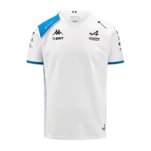 Kappa T-Shirts Kappa - T-Shirt Amiry BWT Alpine F1 Team 2023 Weiß für Herren