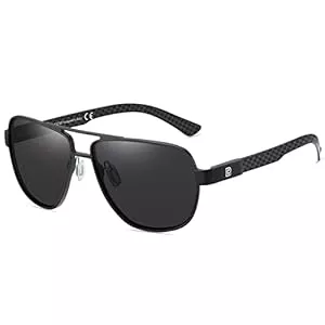 DUCO Sonnenbrillen & Zubehör DUCO Cool Sonnenbrille Für Männer Polarisierte Sonnenbrille Männer UV-Schutz Kohlefaser Tempel Herren Sonnenbrille Für Fahren 3051