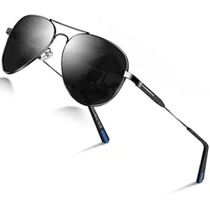 DADA-PRO Sonnenbrillen & Zubehör DADA-PRO Sonnenbrille Herren Polarisiert Pilotenbrille Damen Metallrahmen Retro Fliegerbrille UV400 Schutz Polarized Sunglasses Men Women