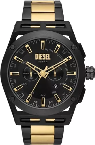 Diesel Uhren Diesel Timeframe Uhr für Herren, Chronographenwerk mit Silikon-, Edelstahl- oder Lederarmband