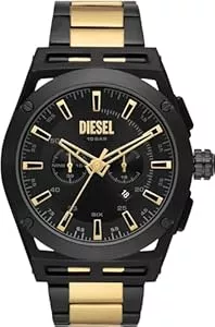 Diesel Uhren Diesel Timeframe Uhr für Herren, Chronographenwerk mit Silikon-, Edelstahl- oder Lederarmband