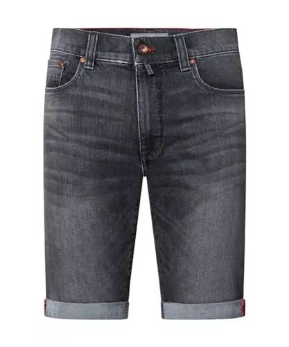 Pierre Cardin Shorts Pierre Cardin Herren kurze Hose Lyon Tapered | Männer Freizeit-Shorts | Tapered Fit | Dark Blue Fashion Vintage Washed