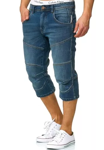 Indicode Shorts Indicode Herren Fortune 3/4 Jeans Shorts | Kurze Hose Men Shorts Freizeithose für Männer