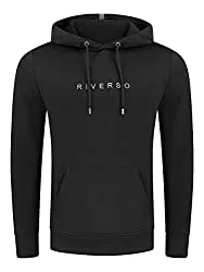 riverso Kapuzenpullover riverso Herren Kapuzenpullover RIVErik Hoodie Sweatshirt Pullover Logo Kapuze Kängurutaschen Regular