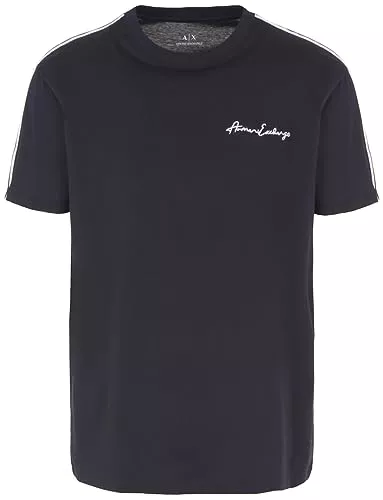 Armani Exchange T-Shirts Armani Exchange Herren Regular Fit Scribble Logo Tee T-Shirt