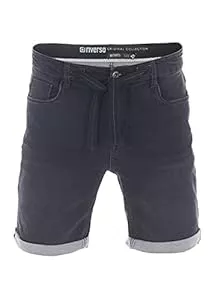 riverso Shorts riverso Herren Jeans Shorts RIVPaul Kurze Hose Sommer Bermuda Stretch Denim Short Sweathose Baumwolle Grau Blau Schwarz w30 w31 w32 w33 w34 w36 w38 w40 w42