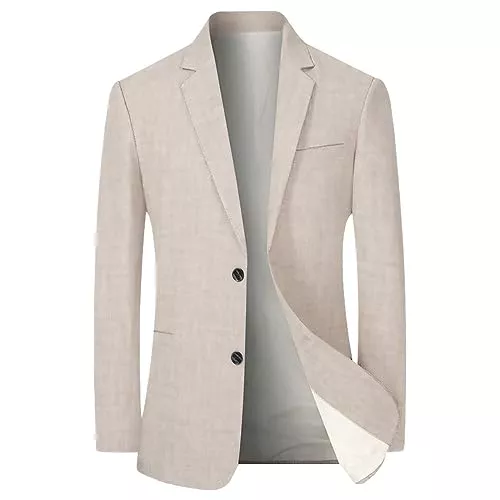 Generic Blazer Sakkos für Herren Sportlich Elegante Blazer Anzugjacke Regular Fit 2 Knöpfe Regular Fit