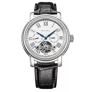 Seagull Uhren SEA-GULL 2021 Seagull Herrenuhr Hohl Automatische Mechanische Uhr Kalender Potenzial Multifunktions Schwungrad Business Uhren