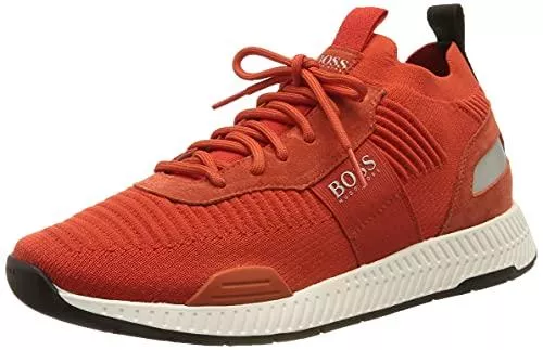 HUGO BOSS Sneaker & Sportschuhe BOSS Herren Titanium Runn Sock-Sneakers mit Repreve Strick Größe