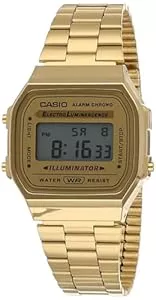 Casio Uhren Casio Unisex Erwachsene Digital Quarz Uhr mit Edelstahl Armband