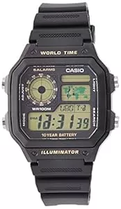 Casio Uhren Casio Unisex Digital Analog Uhr mit Harz Armband AE-1200WH-1B