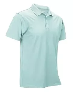 33,000ft Poloshirts 33,000ft Herren Poloshirt Golf Shirt UPF50+ Sonnenschutz Sommer Kurzarm Tshirts Schnelltrocknend Performance Sportshirt Outdoor Einfarbige Poloshirts für Männer zum Golfen Tennis