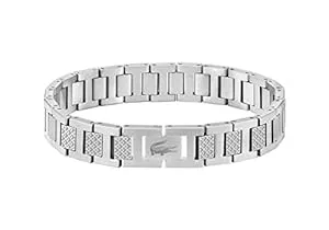 Lacoste Schmuck Lacoste Armband mit Knebelverschluss für Herren Kollektion METROPOLE Verziert mit petit piqué Muster