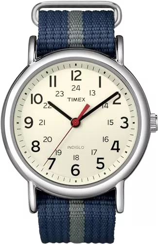 Timex Uhren Timex Unisex Special Weekender Slip Through Quartz Watch with Analogue Display and Nylon Strap