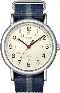 Timex Uhren Timex Unisex Special Weekender Slip Through Quartz Watch with Analogue Display and Nylon Strap