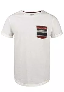 b BLEND T-Shirts Blend BHElandro Herren T-Shirt Kurzarm Shirt mit Inkamuster und Rundhalsausschnitt