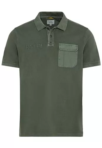 camel active Poloshirts camel active Herren Piqué Poloshirt aus zertifiziertem Organic Cotton