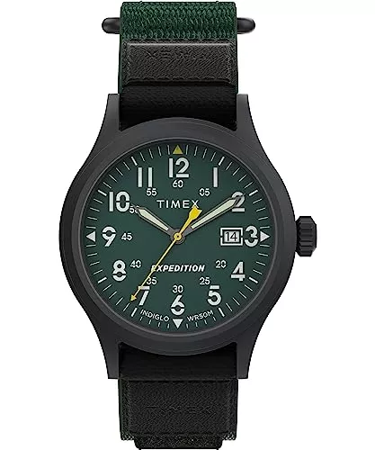 Timex Uhren Timex Herren Analog Armbanuhr mit Stoffband Expedition Scout