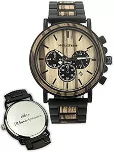 HOLZZEUG Uhren HOLZZEUG Gravierte Herrenuhr aus Holz mit oder ohne Gravur Armbanduhr mit personalisierter Gravur