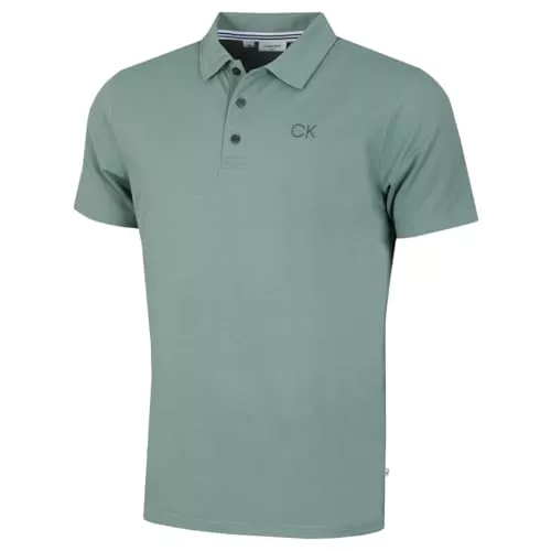 Calvin Klein Poloshirts Calvin Klein Herren Zentral Eco Leichte Feuchtigkeit Wicking Golf-Polo-Hemd
