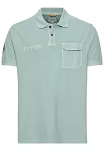 camel active Poloshirts camel active Herren Piqué Poloshirt aus zertifiziertem Organic Cotton