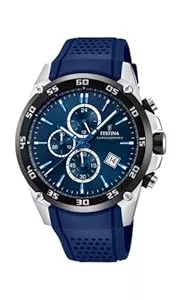 Festina Uhren Festina Unisex Erwachsene Chronograph Quarz Uhr mit Leder Armband F20330/2