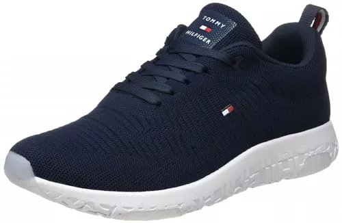 Tommy Hilfiger Sneaker & Sportschuhe Tommy Hilfiger Herren Corporate Knit Rib Fm0fm02838 Runner Sneaker