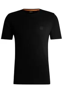 BOSS T-Shirts BOSS Herren Tales T-Shirt aus Baumwoll-Jersey mit Logo-Aufnäher