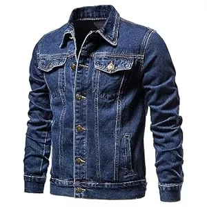 ZPLMIDE Jacken ZPLMIDE Designer-Jeansjacke für Herren in Übergröße (Größe S-2XL), trendiger Stil, Mantel, Werkzeugjacke, Denim-Top