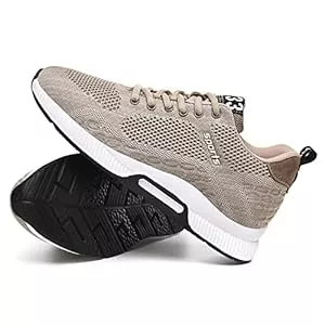 CERYTHRINA Sneaker & Sportschuhe Aufzug Schuhe Herren 2,36 Zoll Elevator Schuhe Schnürhalbschuhe Leichte Atmungsaktiv Anzugschuhe Lace-up Sportschuhe Freizeitschuhe