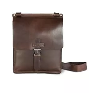 Cas8 Taschen & Rucksäcke Cas8 men EDINBURGH Umhängetasche für Männer LUAN, Herrentasche aus Echtleder (100% vegetabil gegerbtes Rindleder)