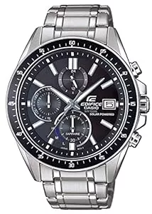 Casio Uhren CASIO Herren Chronograph Solar Uhr mit Edelstahl Armband EFS-S510D-1AVUEF, Silber