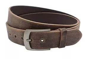 Nk Belt Gürtel Nk Belt 4cm echter brauner Büffelleder Gürtel Handgemacht Leder 80cm-145 cm