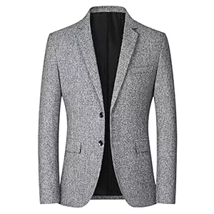 Hehiy Blazer Hehiy Herren Slim Fit Sakko Blazer Anzugjacke Sakko Herren Schwarzer Blazer Herren Herren Anzug Slim Fit Sakko Herren Sportlich für Hochzeit Party Abschluss Business