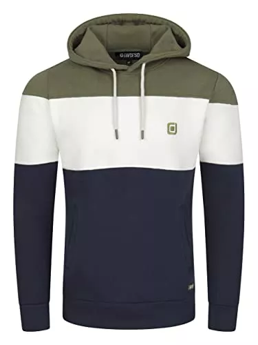 riverso Kapuzenpullover riverso Herren Kapuzenpullover RIVJamie Hoodie Sweatshirt Pullover Kapuze Kängurutaschen Regular Fit Farbblock Baumwolle S M L XL XXL 3XL 4XL 5XL