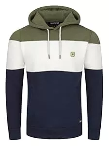 riverso Kapuzenpullover riverso Herren Kapuzenpullover RIVJamie Hoodie Sweatshirt Pullover Kapuze Kängurutaschen Regular Fit Farbblock Baumwolle S M L XL XXL 3XL 4XL 5XL